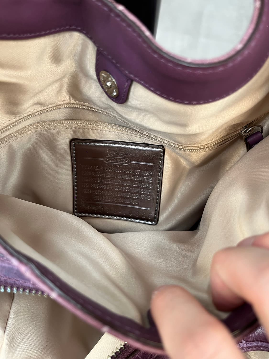 Coach Purple Basic Bag 상품이미지9
