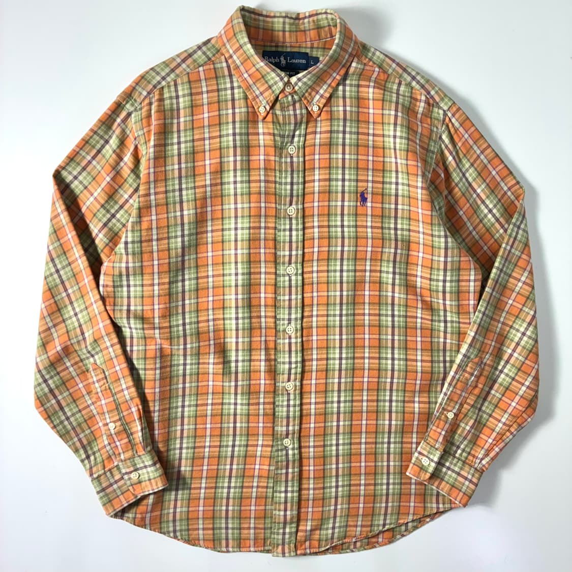 Polo 폴로 랄프로렌 그런지 타탄 코튼 패턴 셔츠 상품이미지1