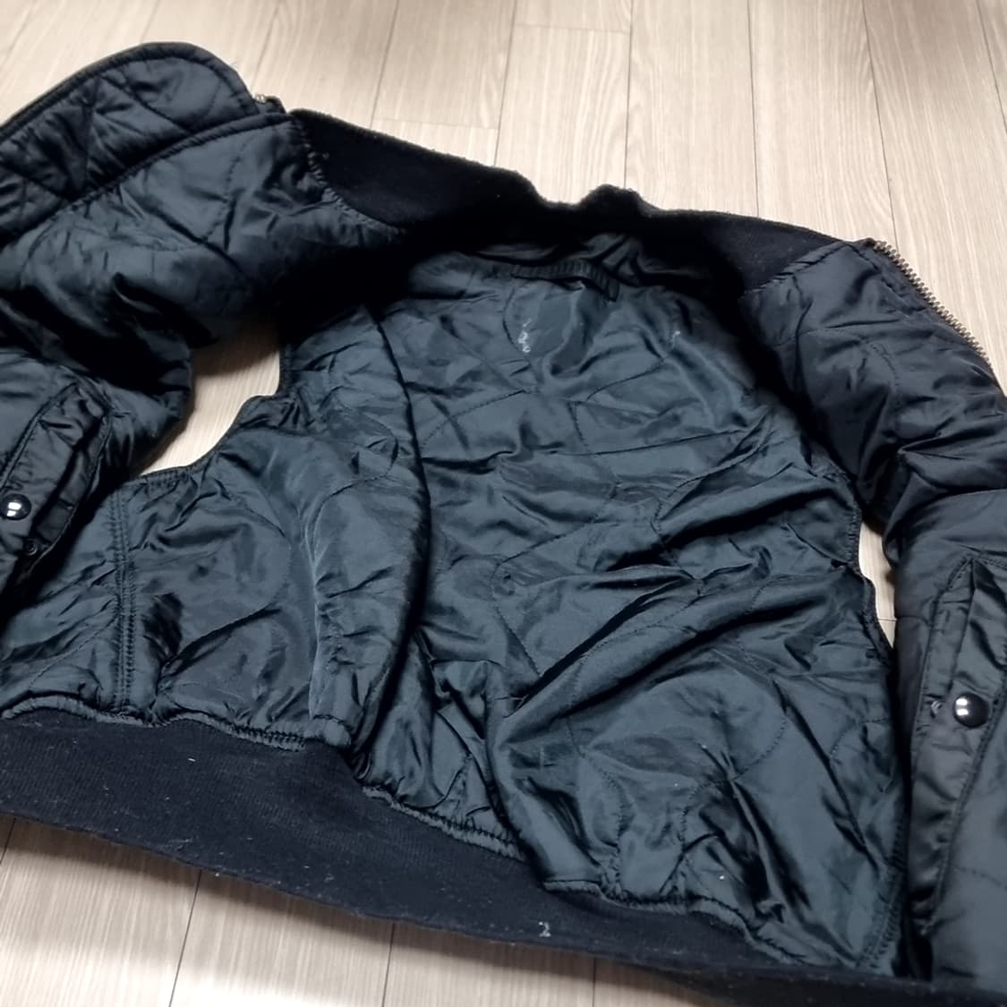 알파 블랙 MA-1 항공 베스트 조끼(xl) 상품이미지4