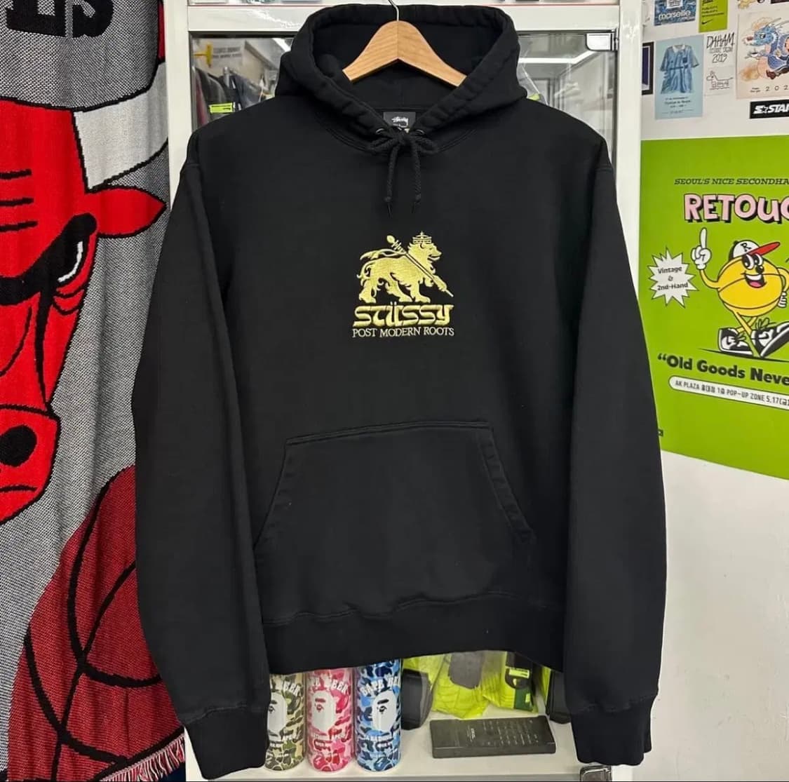 스투시 정품 라이언 자수로고 후드티 L 상품이미지1