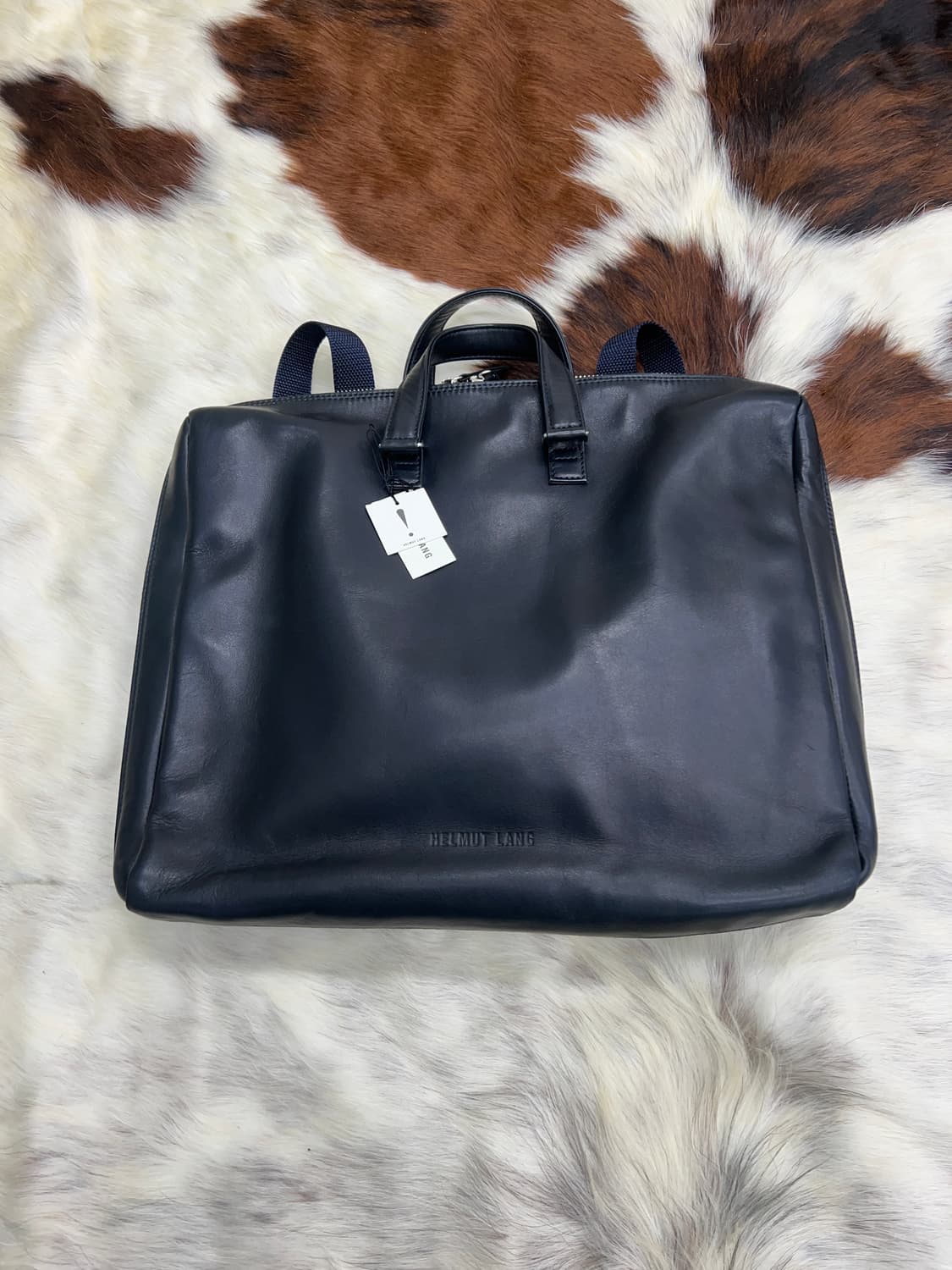 1998 헬무트랭 아카이브 본디지 레더 서류케이스 백 상품이미지3