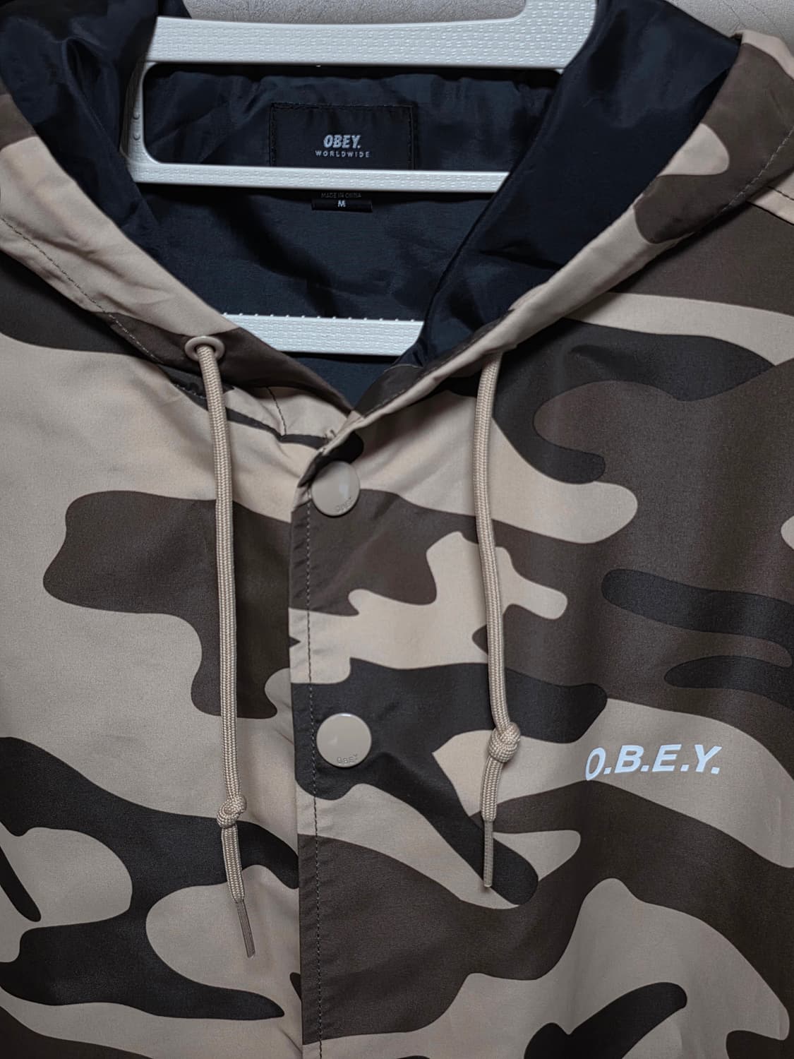 OBEY 오베이 카모 후드 코치 자켓 m  상품이미지2