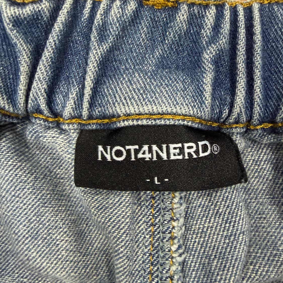 (L)낫포너드NOT4NERD 와이드밴딩 데님팬츠 상품이미지2