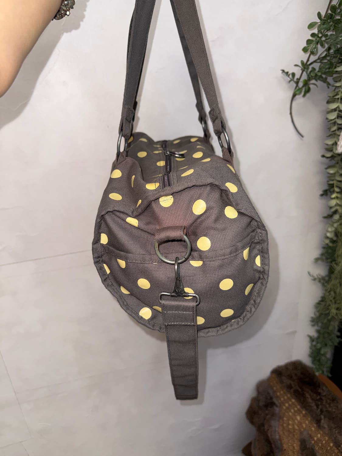 Adidas yellow brown dot boston bag 상품이미지6