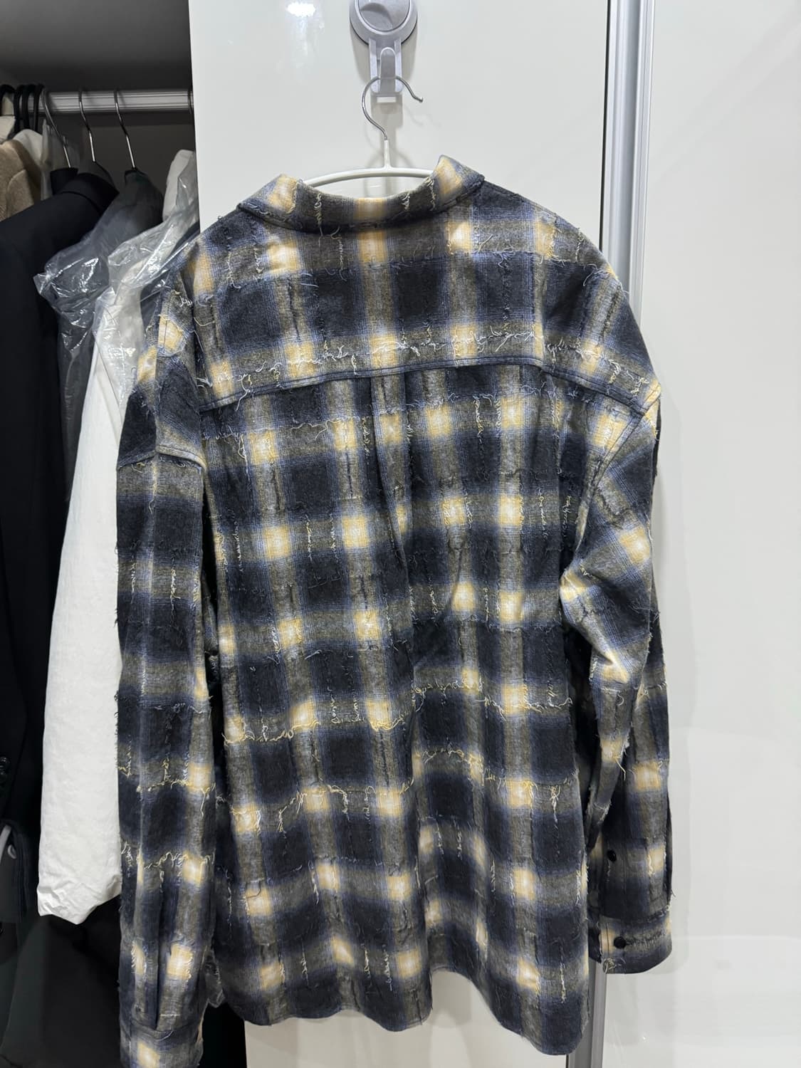 준지 그리드 셔츠 48사이즈 상품이미지2