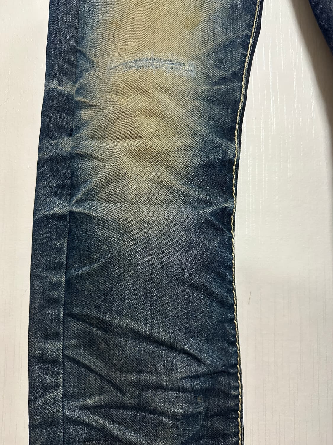 Japanese curve washed denim 상품이미지3