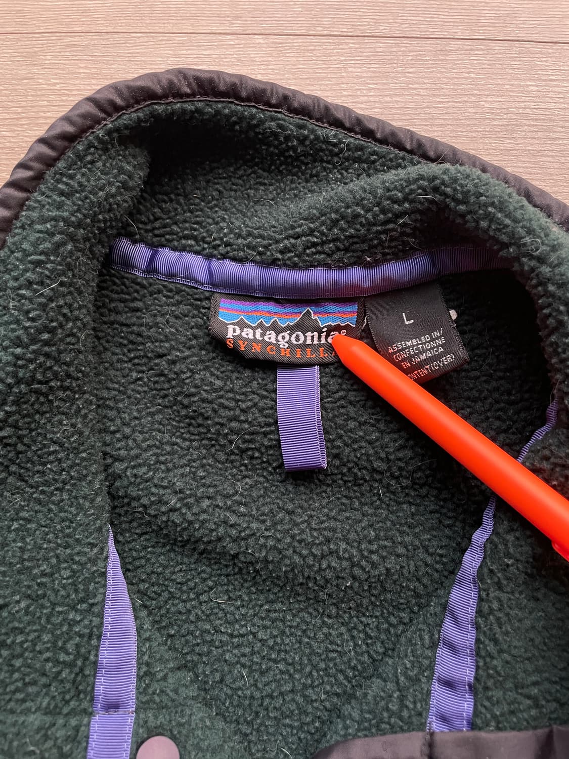 90s 파타고니아 신칠라 그린 퍼플 블랙 patagonia 상품이미지3