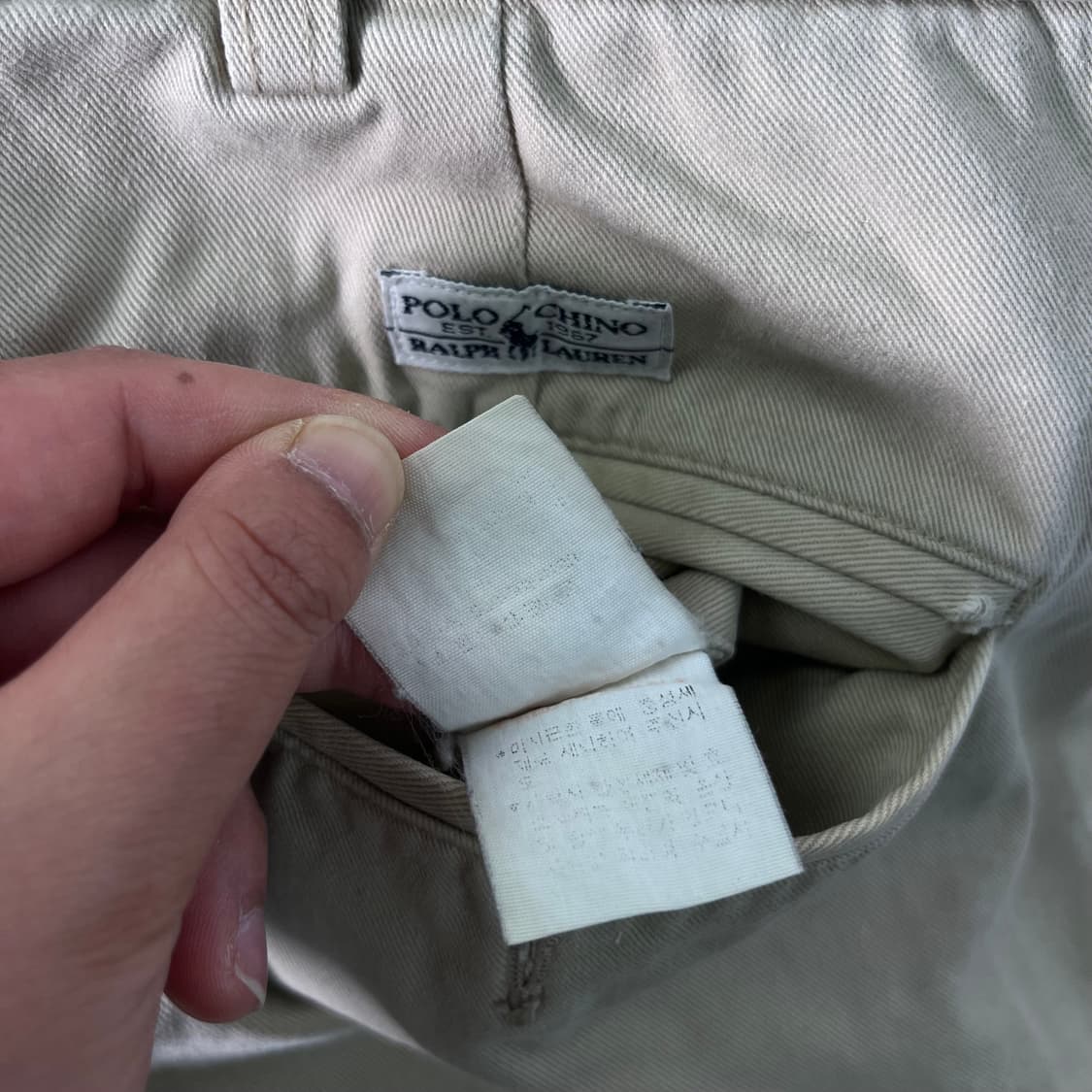 36 폴로랄프로렌 베이지 코튼 치노팬츠 상품이미지10