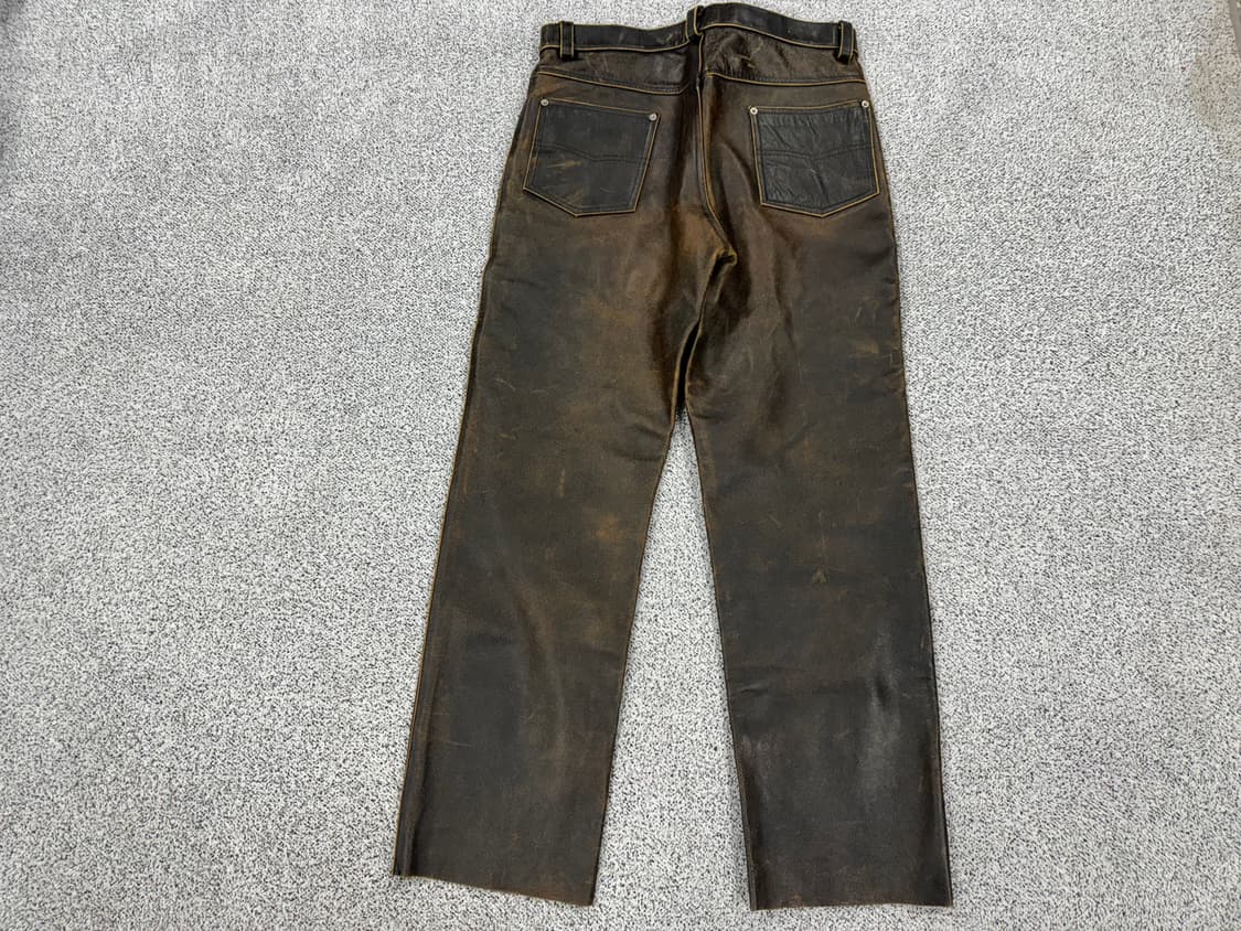 90s 리얼레더 팬츠 상품이미지2