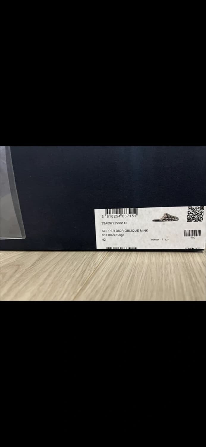 디올 남성 오블리크 밍크 슬리퍼 42사이즈 상품이미지3