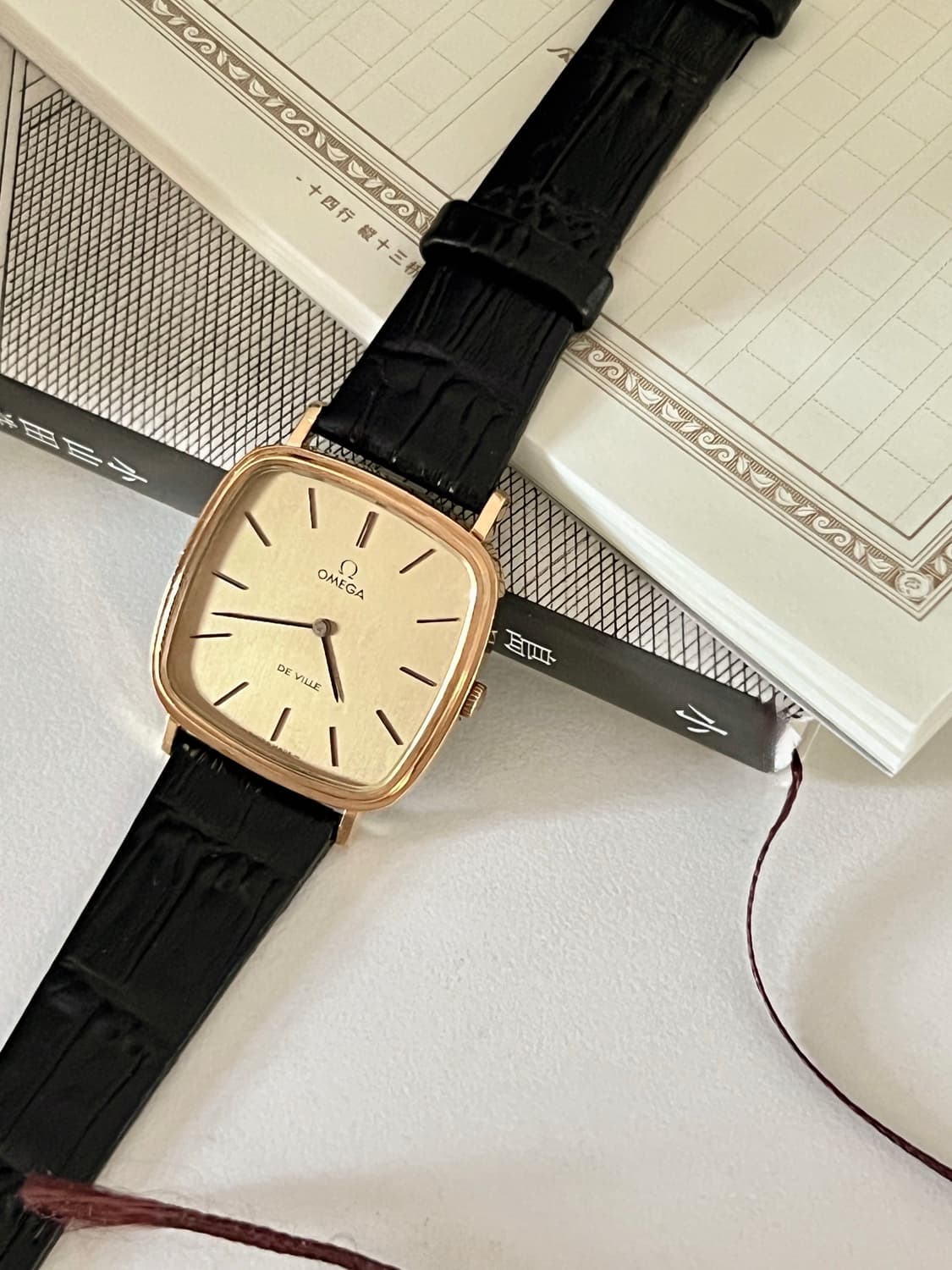 OMEGA 오메가 드빌 스퀘어 수동감기 남성 시계 상품이미지6