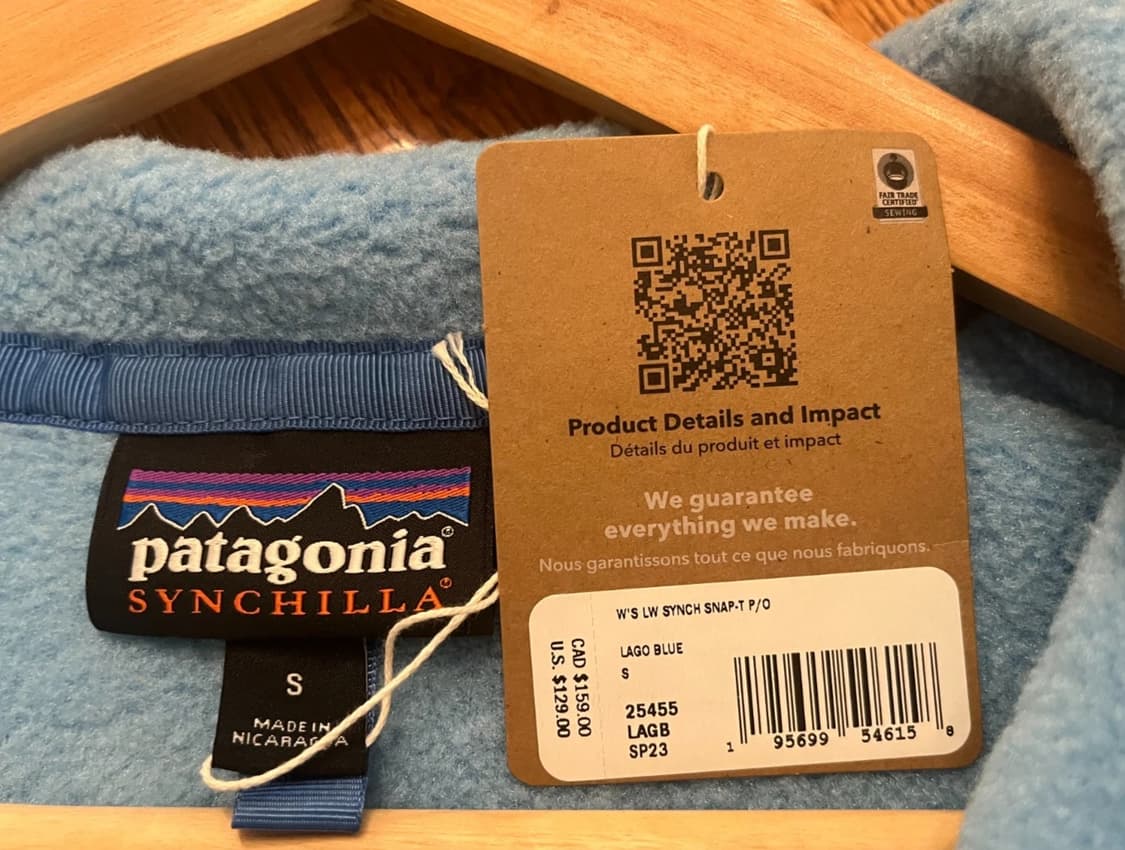 20s 파타고니아 신칠라 스냅-T 라이트블루/블루 상품이미지3