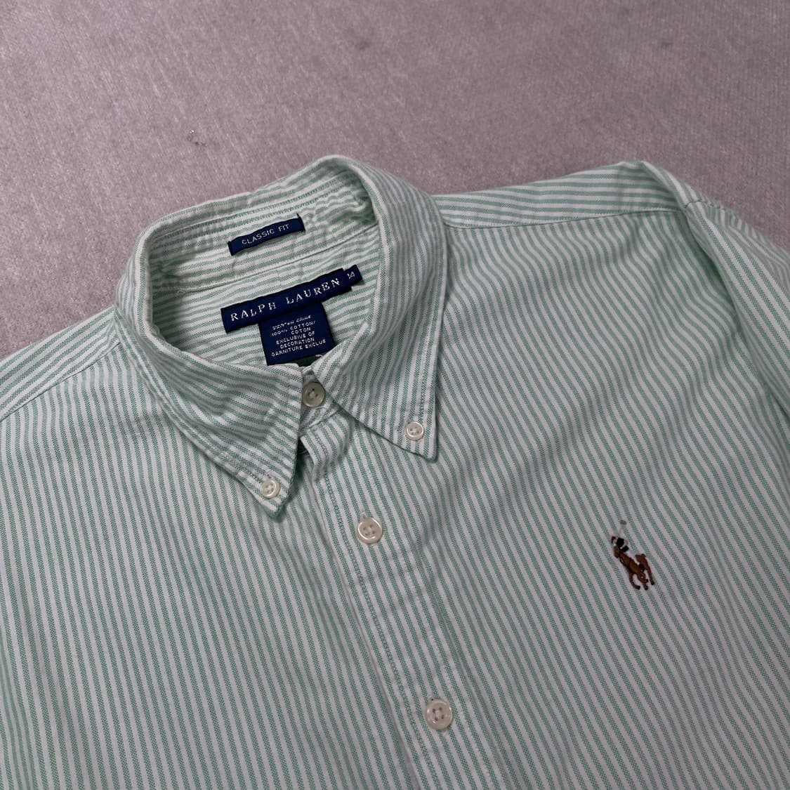 W 100 폴로랄프로렌 스트라이프 셔츠 상품이미지2