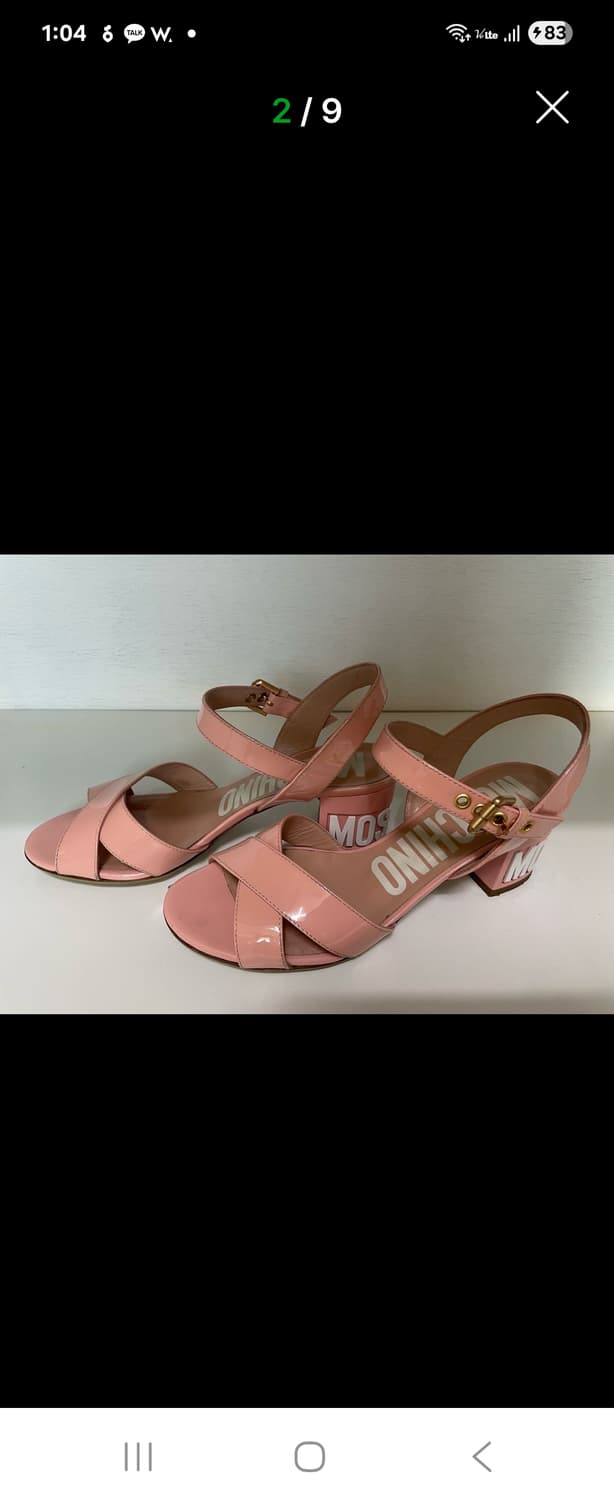모스키노 핑크 페이던트 스트랩 샌들235-240 상품이미지7