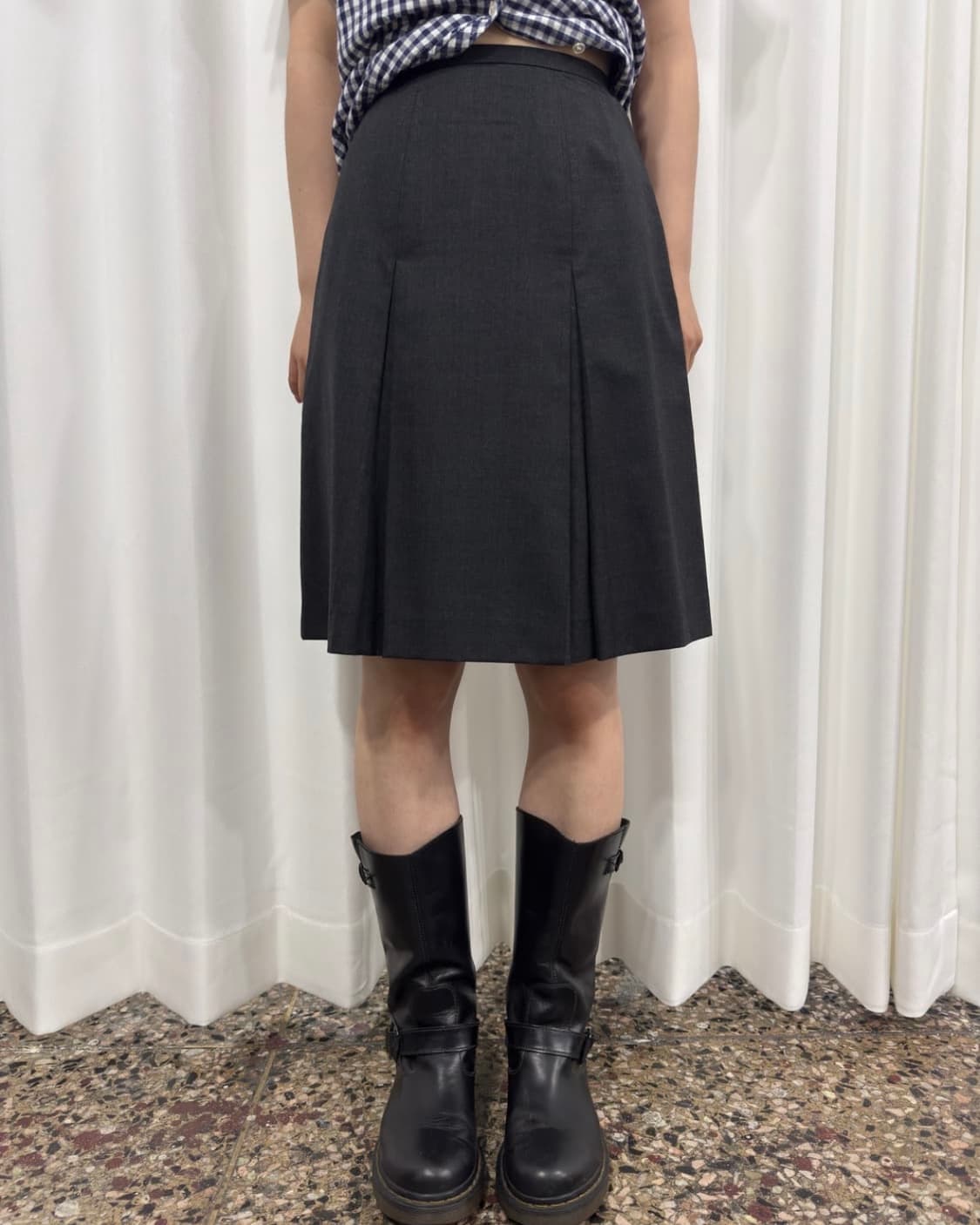 미디 플리츠 스커트 상품이미지2