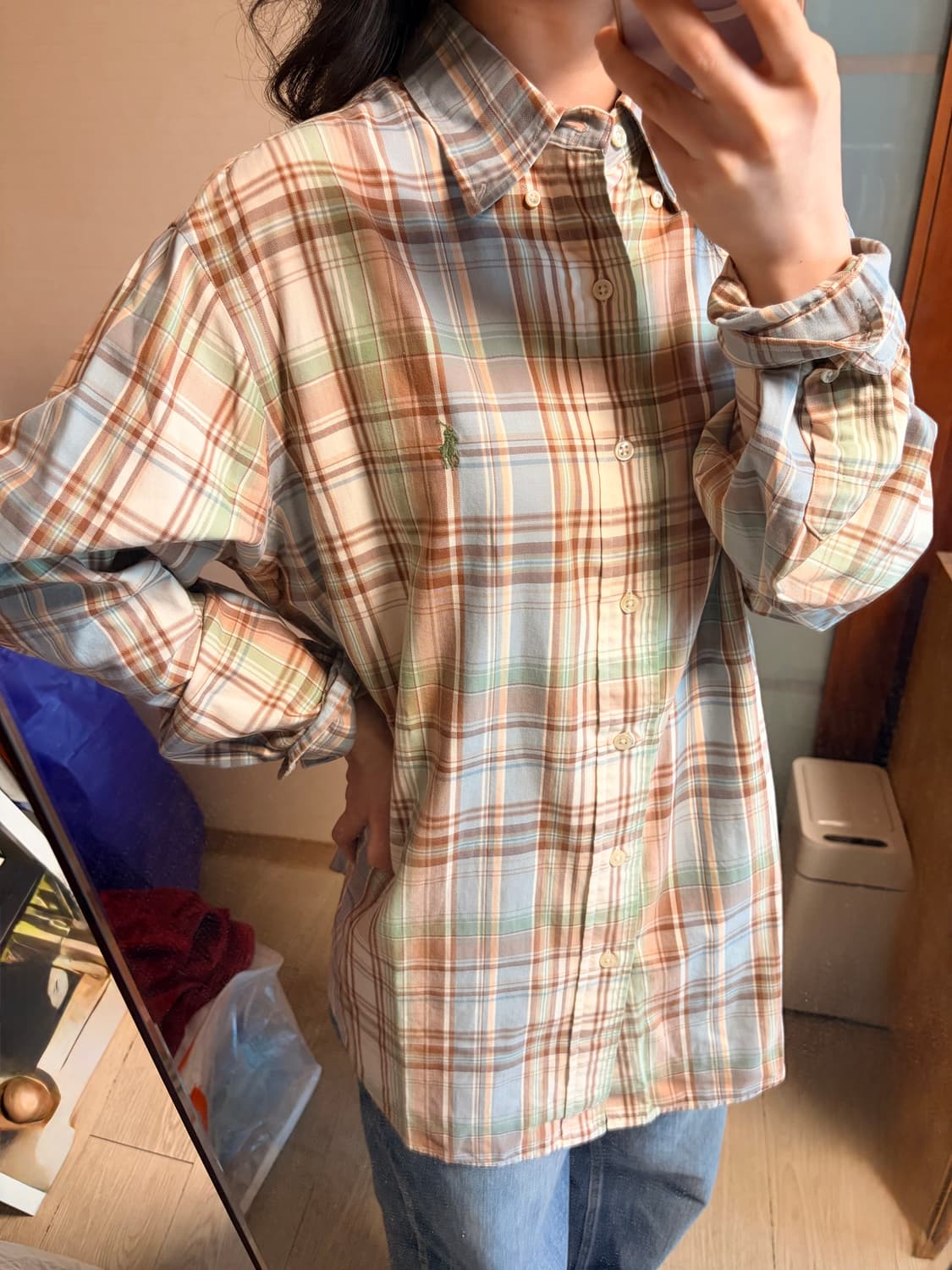 폴로 랄프로렌 체크 셔츠 상품이미지3