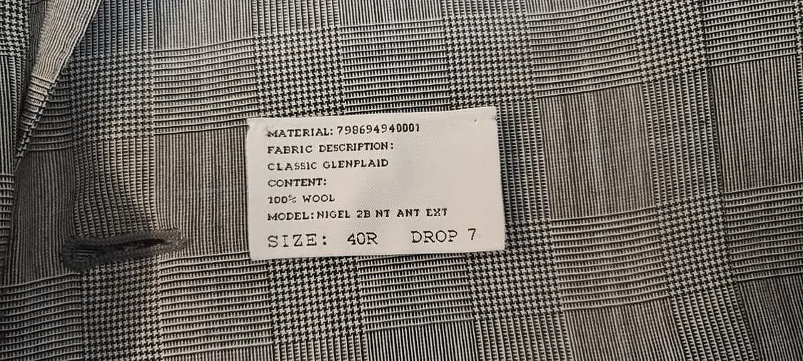 랄프로렌 퍼플라벨 글렌 체크 프린스 오브 웨일스 SS 수트 상품이미지5