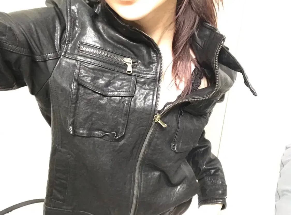 리얼가죽 라이더자켓 (피조물빈티지파우닝133큐빈티지shop501) 상품이미지2