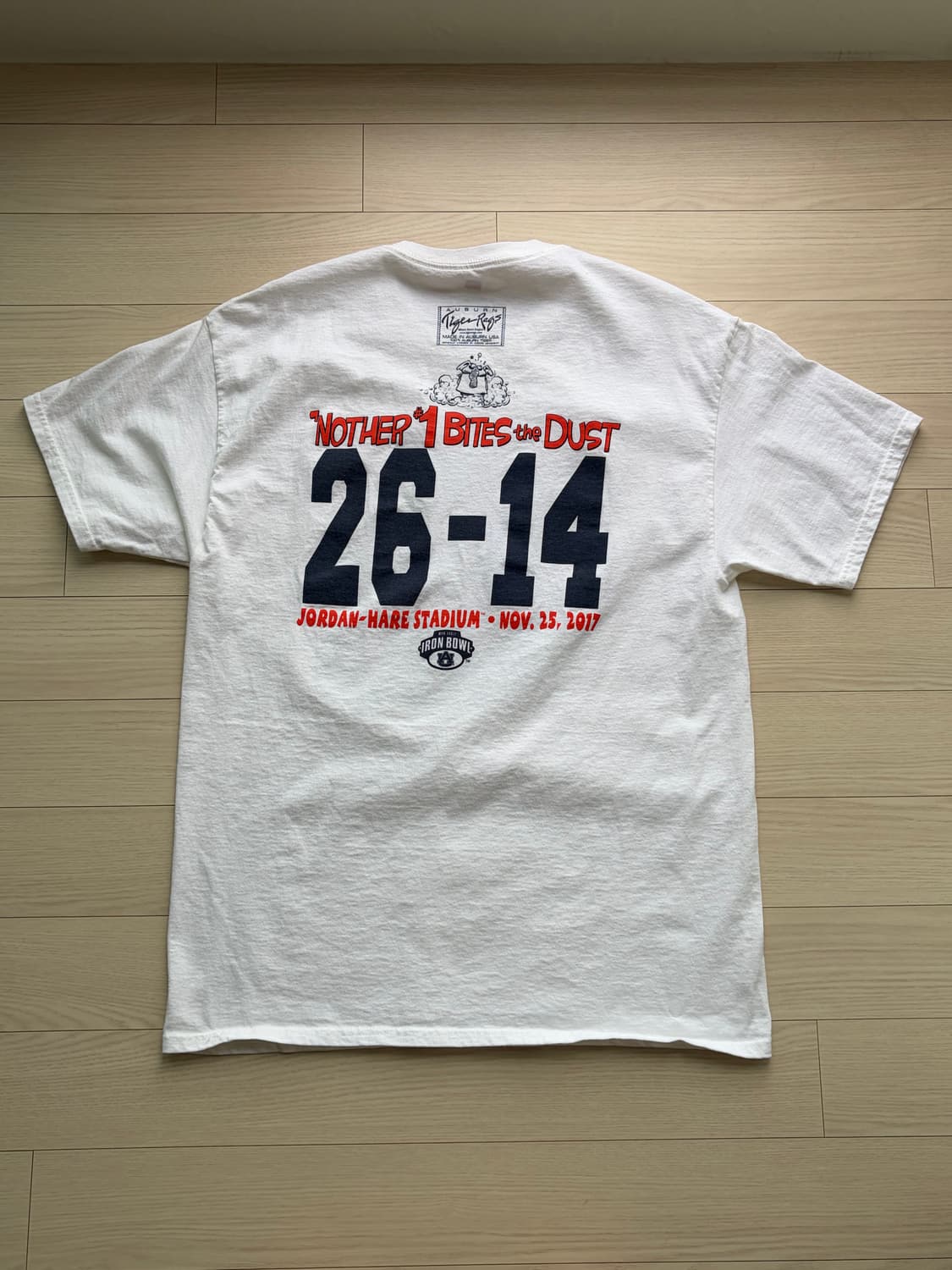 00s Hanes 헤인즈 미식축구 카툰 프린팅 티셔츠 L (100) 상품이미지5