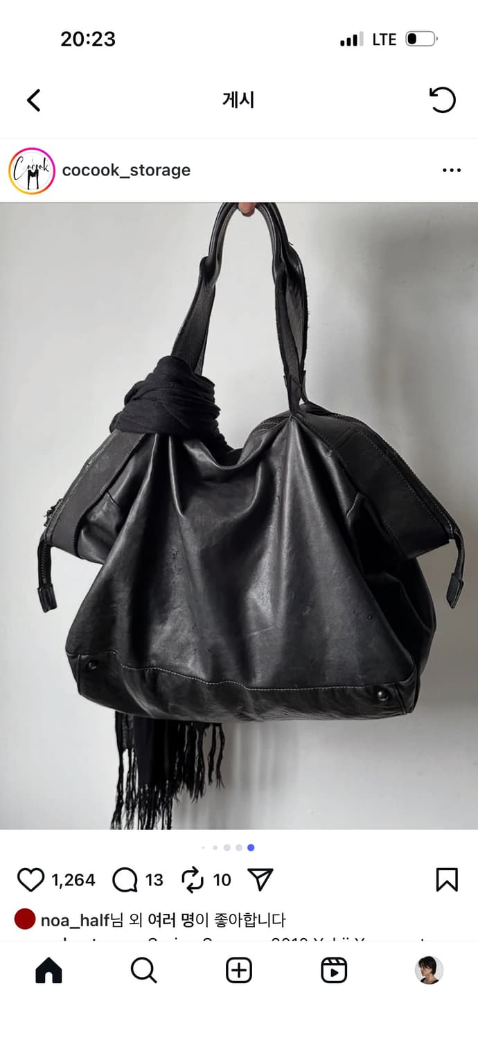 2010 Yohji Yamamoto leather bag 상품이미지2