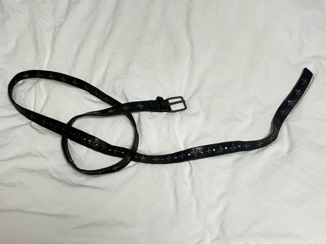 M.A+ 마우리지오아마데이 극초기판 홀스하이드 스터드 벨트 상품이미지1