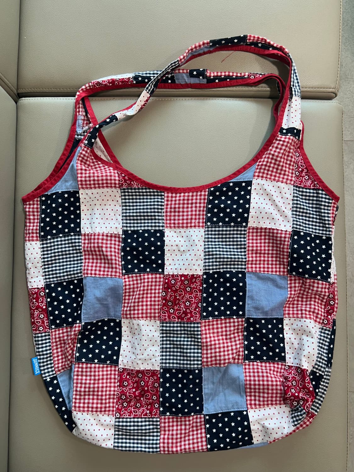 써넥트 Madras Shopper Bag - Red 상품이미지4