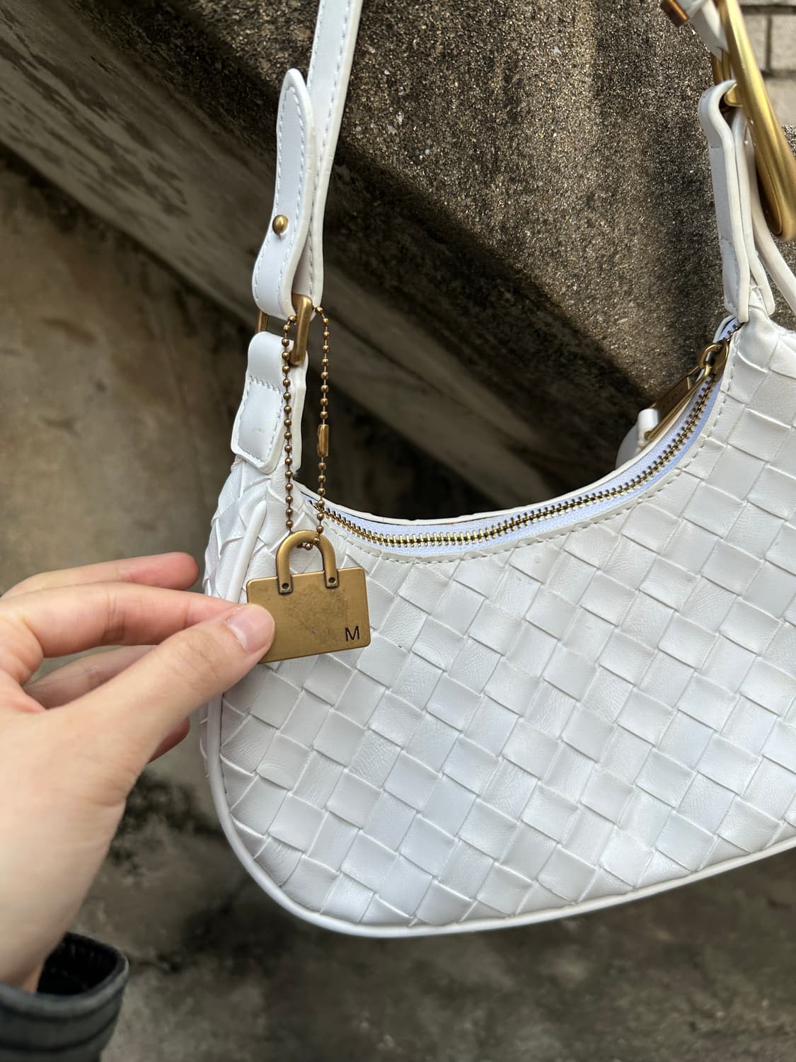 Vintage white shoulder bag 상품이미지3