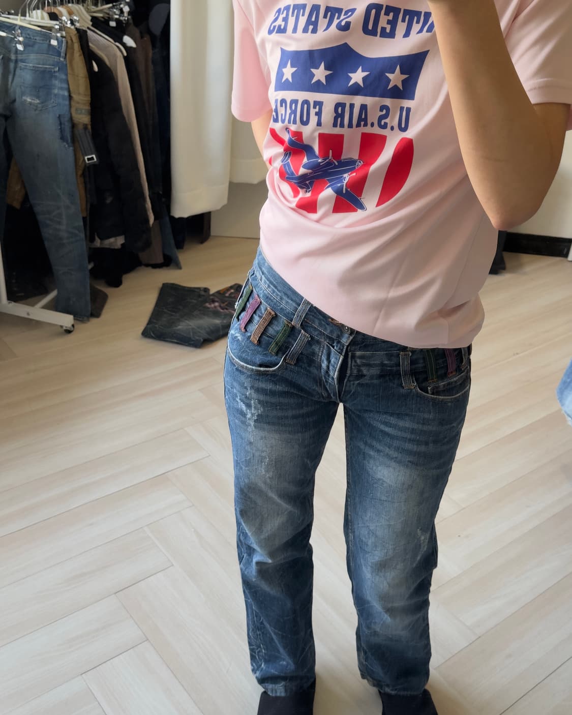 [NYLAUS] double-waist denim pants 상품이미지7