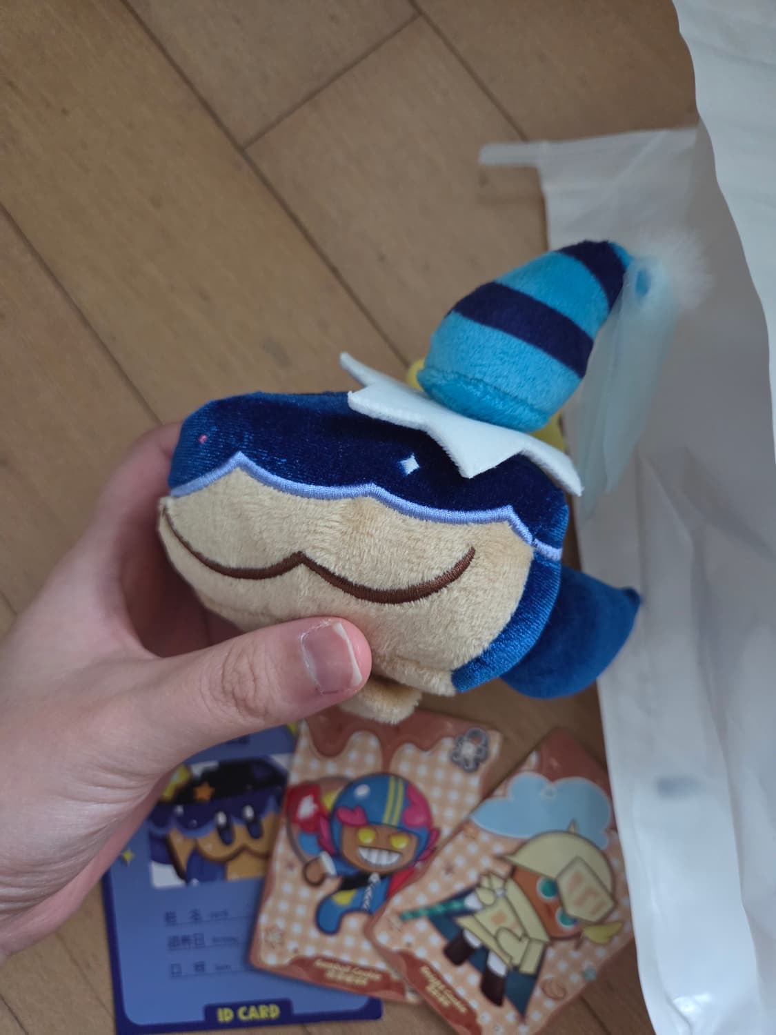 단순개봉현물)쿠키런킹덤 달빛술사 케이크들개 인형키링 상품이미지4