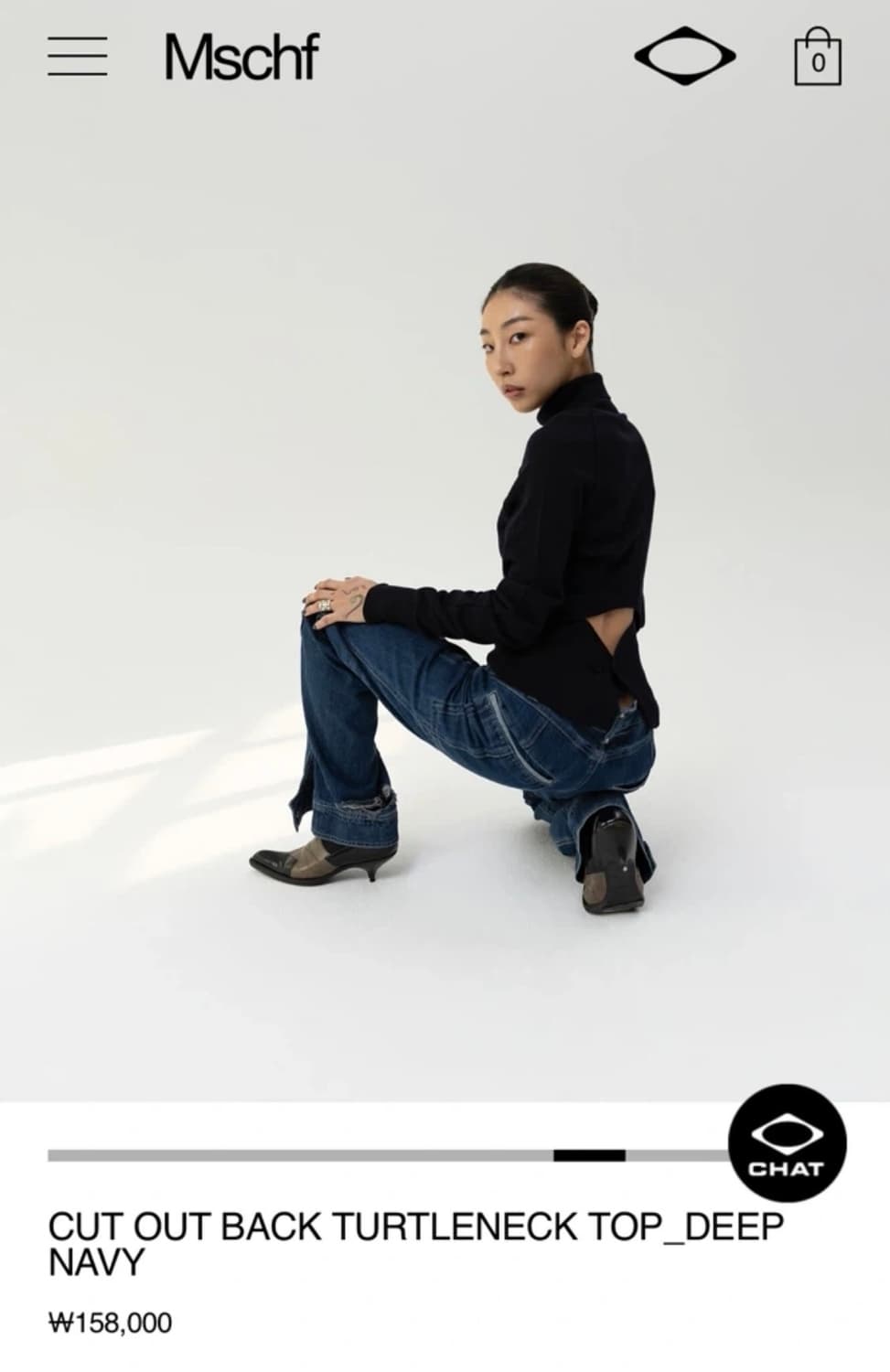 미스치프 25fw CUT OUT BACK TURTLENECK TOP_DE 상품이미지3