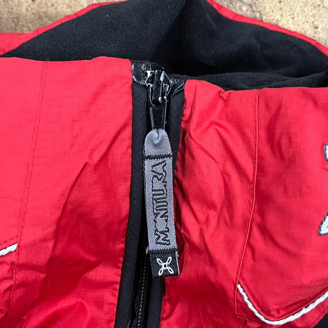 [정품/M] 몬츄라 바람막이 자켓 레드 블랙 b19 상품이미지7