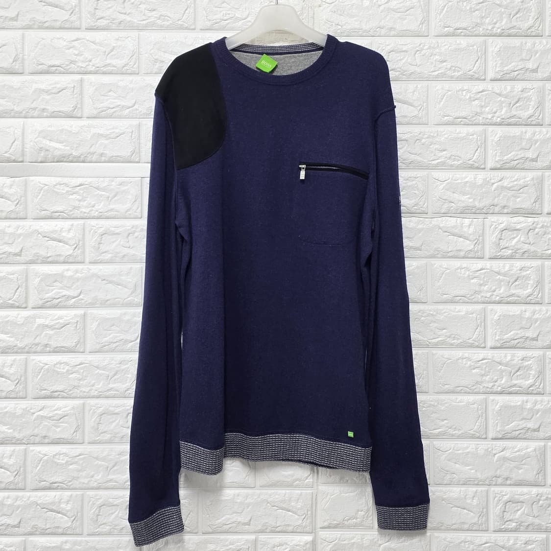 휴고보스 캐시미어혼방 네이비 니트 XL fbd 상품이미지1