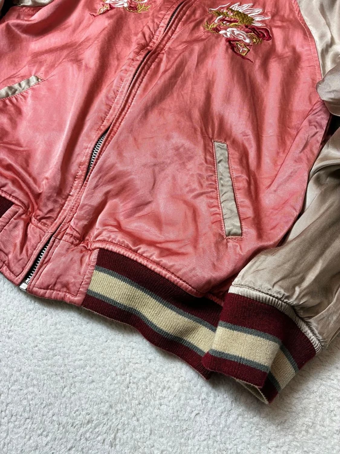 휴스턴 00's 재팬 리버시블 자수 크롭 스카잔 자켓 PN6360    상품이미지4