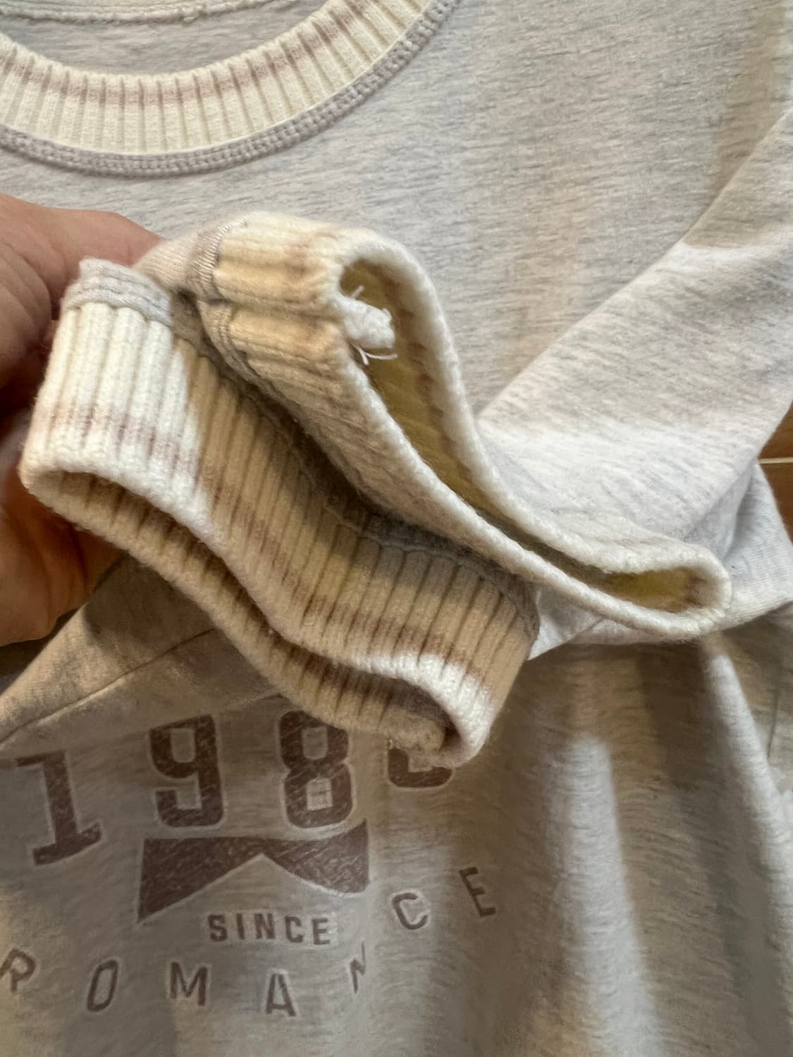 손정완 여성 멜란지그레이 라운드티셔츠 코튼티셔츠 상품이미지4