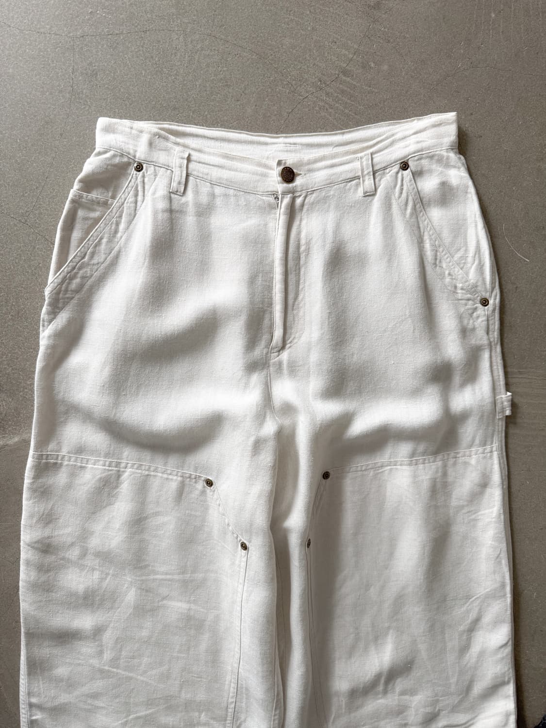 DKNY Linen Double Knee Shorts  상품이미지3