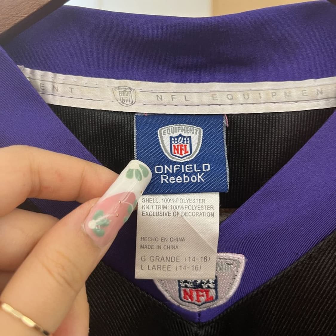 리복 NFL 볼티모어 레이븐스 풋볼 져지 반팔티 95 C11482 상품이미지5