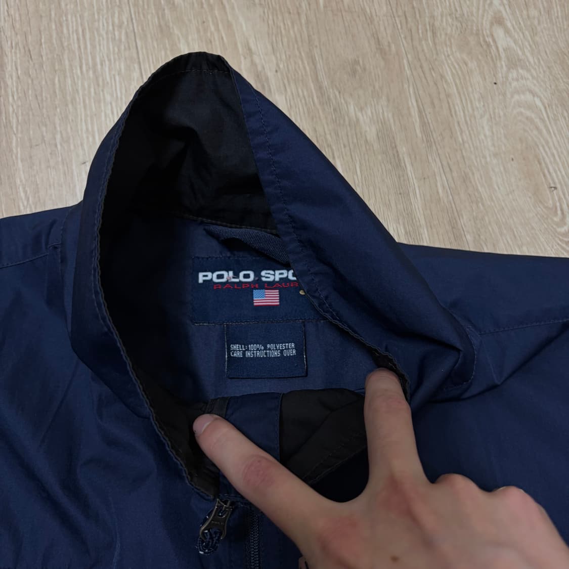 폴로 랄프로렌 성조기 바람막이 자켓 M/95  상품이미지5