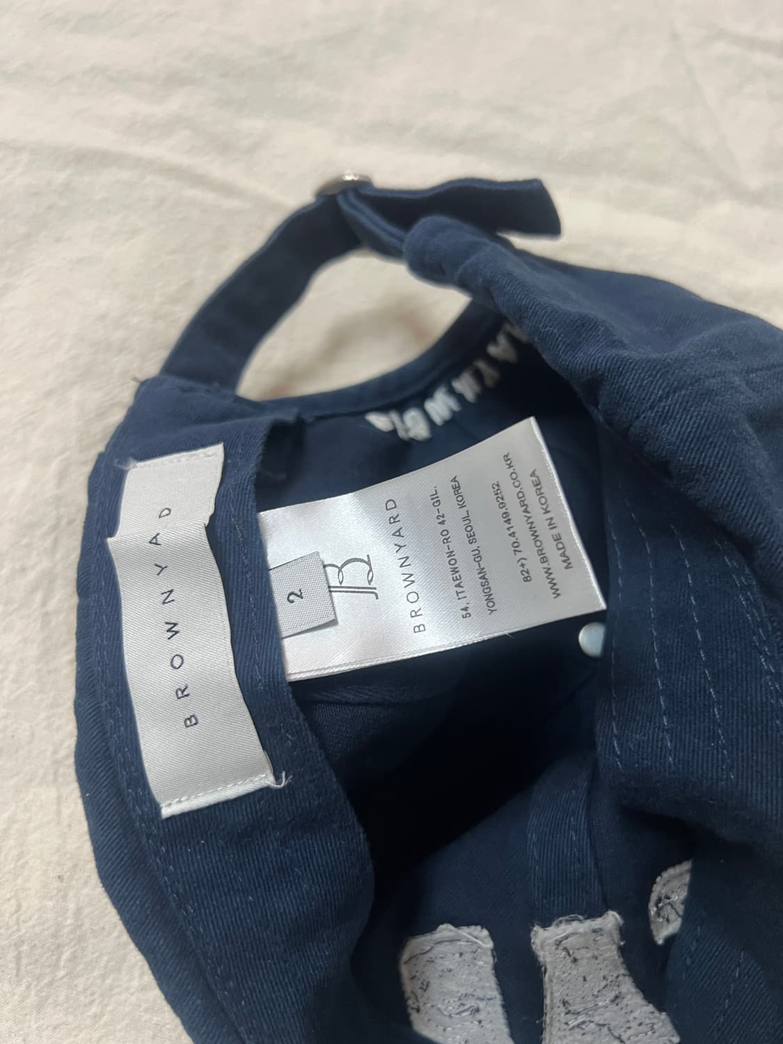 브라운야드/빈티지 로고 캡 네이비/OS 상품이미지3