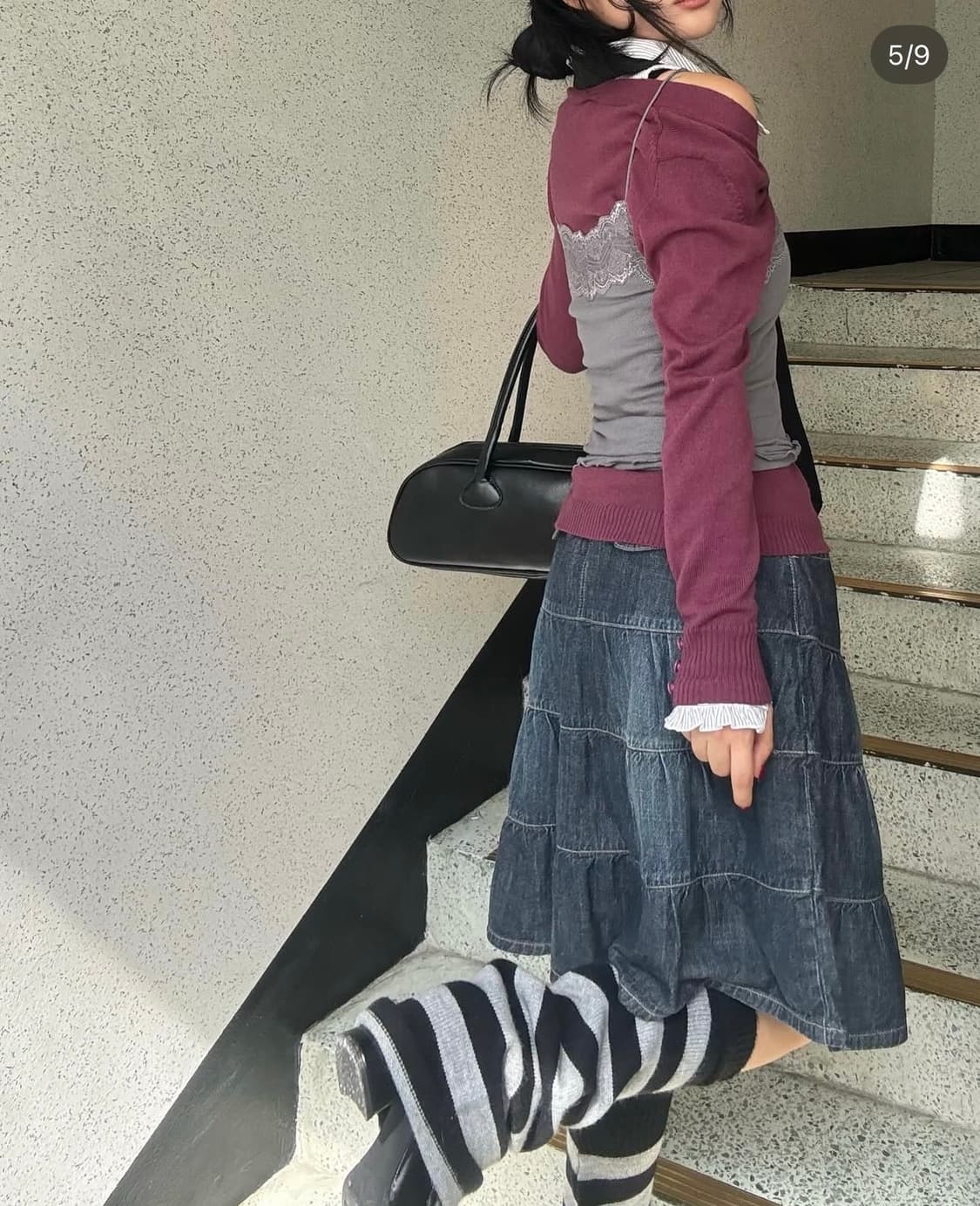 5p 개대장 슈슈가 빈티지 코디셋세트 미라이클립 카모메산장 상품이미지4