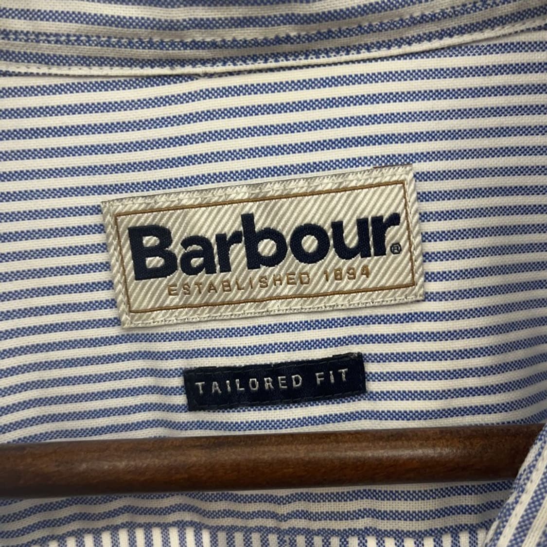 바버 모던 캐주얼 스트라이프 포켓 셔츠 105 C07606 상품이미지5