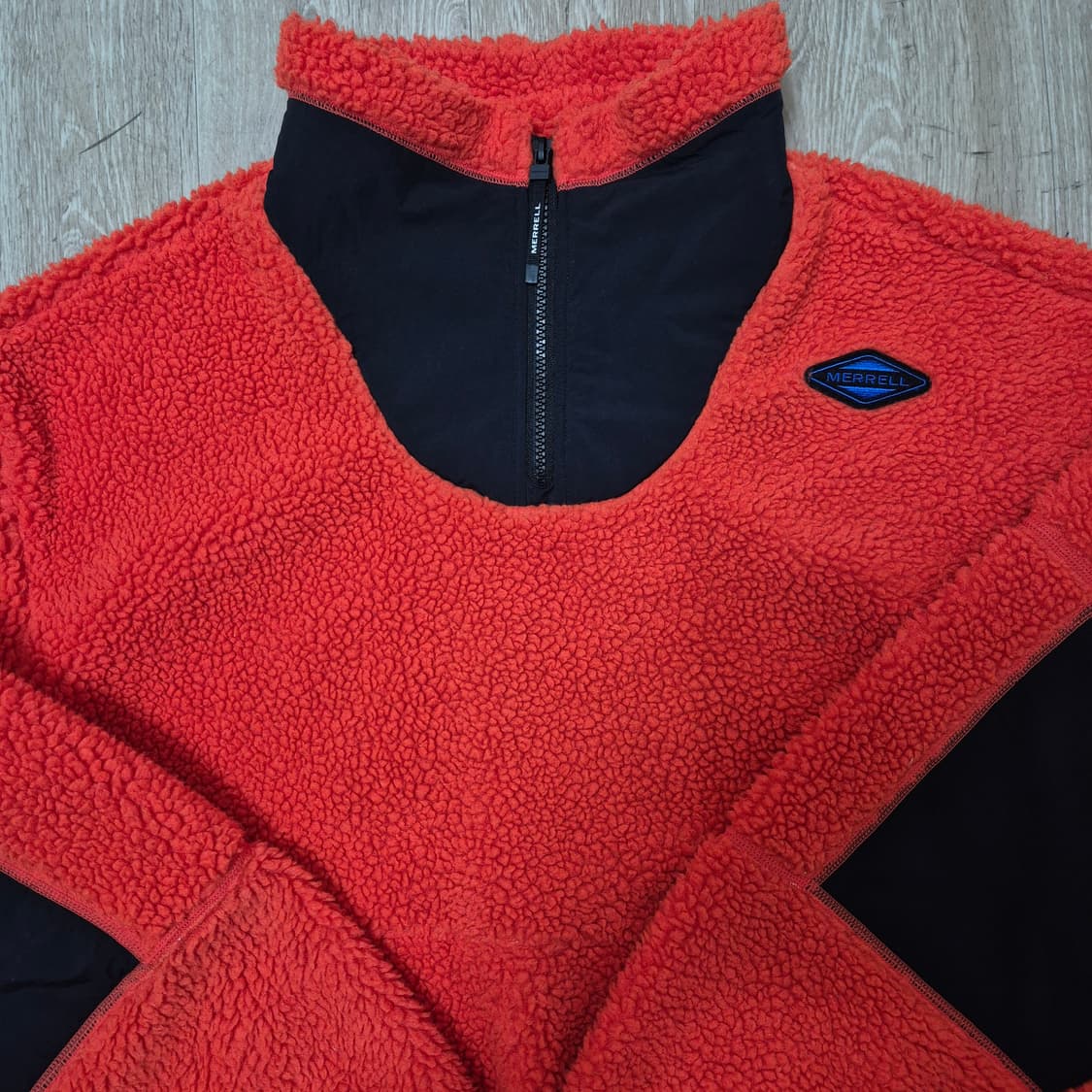 머렐 패치로고 뽀글이 후리스 자켓 L(100) 상품이미지2