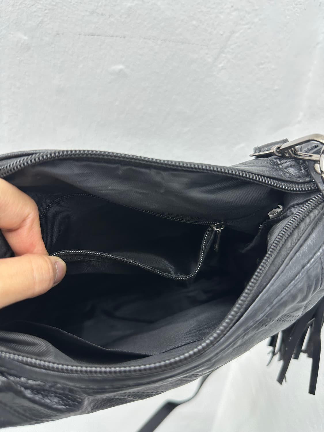 Vintage tassel detail leather bag 상품이미지8