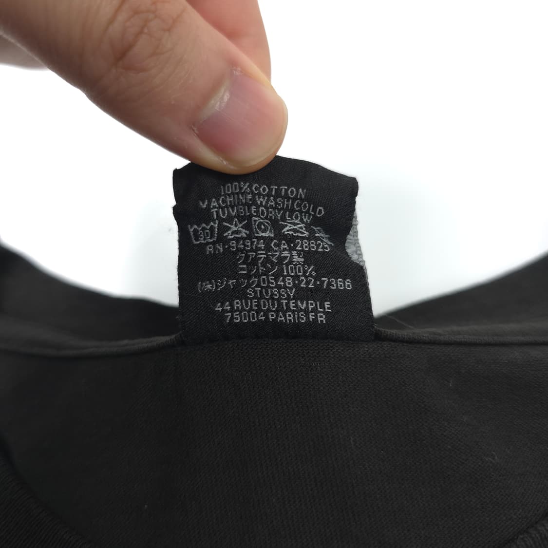 스투시 마틴로즈 프린팅 피그먼트 코튼 티셔츠 블랙 (XL) 상품이미지5