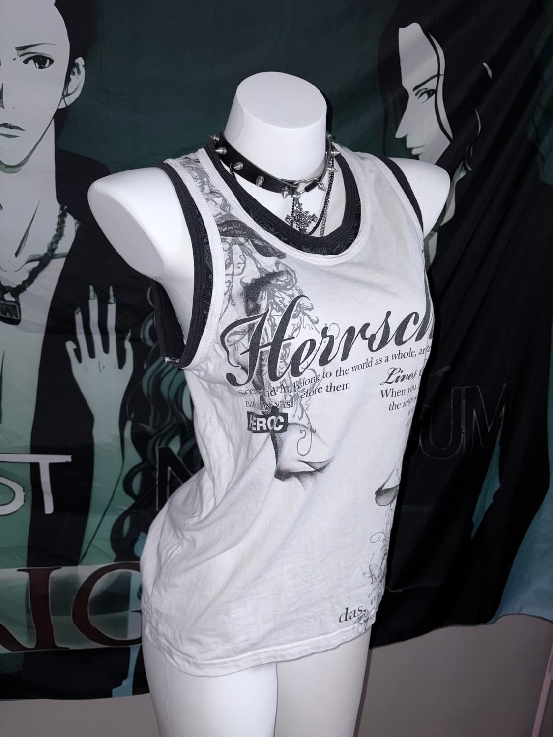 punk sleeveless T-shirt 상품이미지1