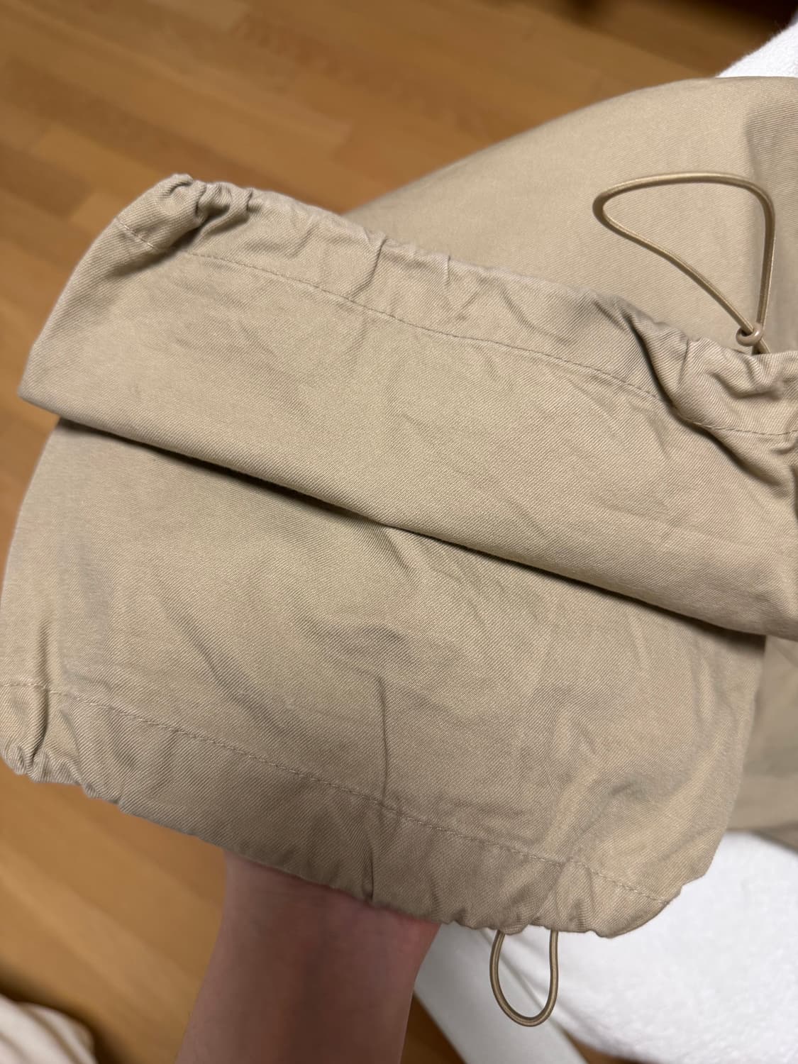 무신사 스탠다드 우먼즈 와이드 카고 팬츠 베이지 상품이미지3