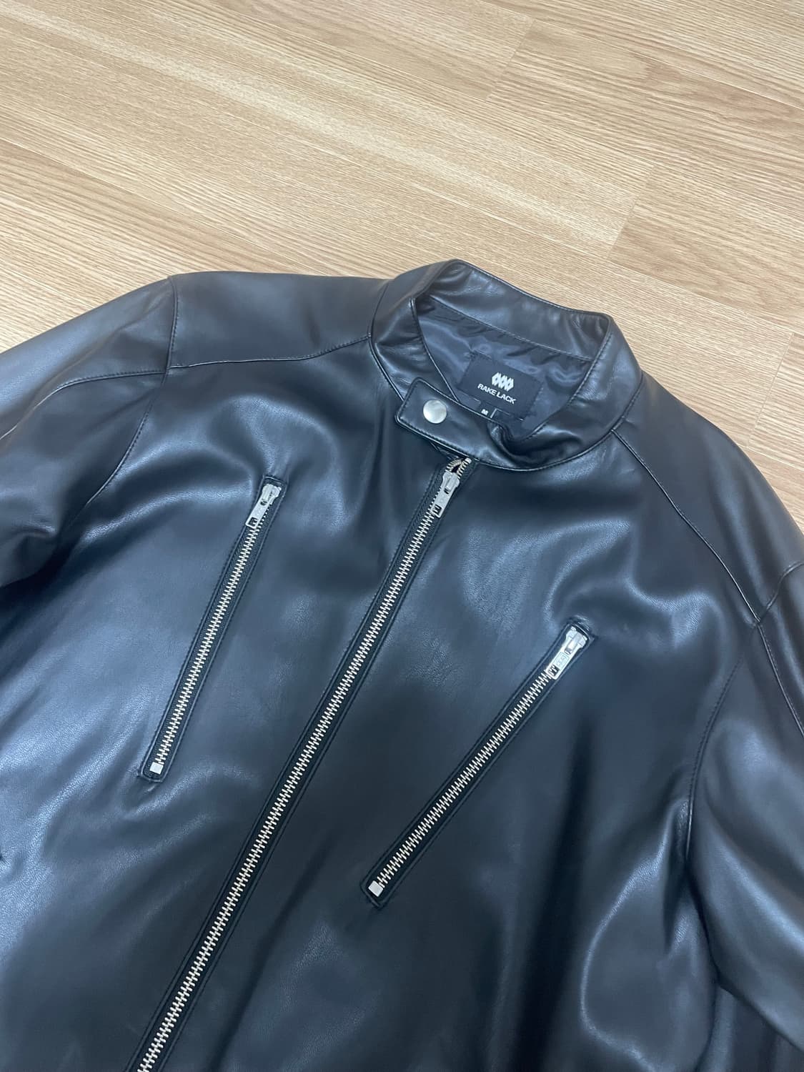 [M] RAKE LACK 레이스 레더 자켓 상품이미지1