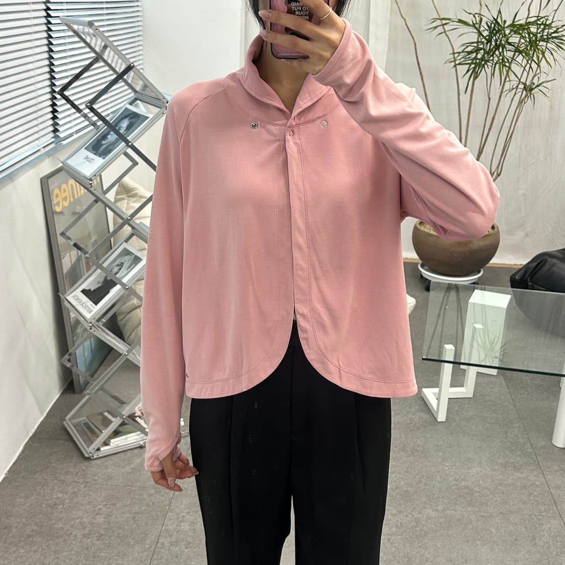 llesse 여성 숏 니트 가디건 상품이미지2