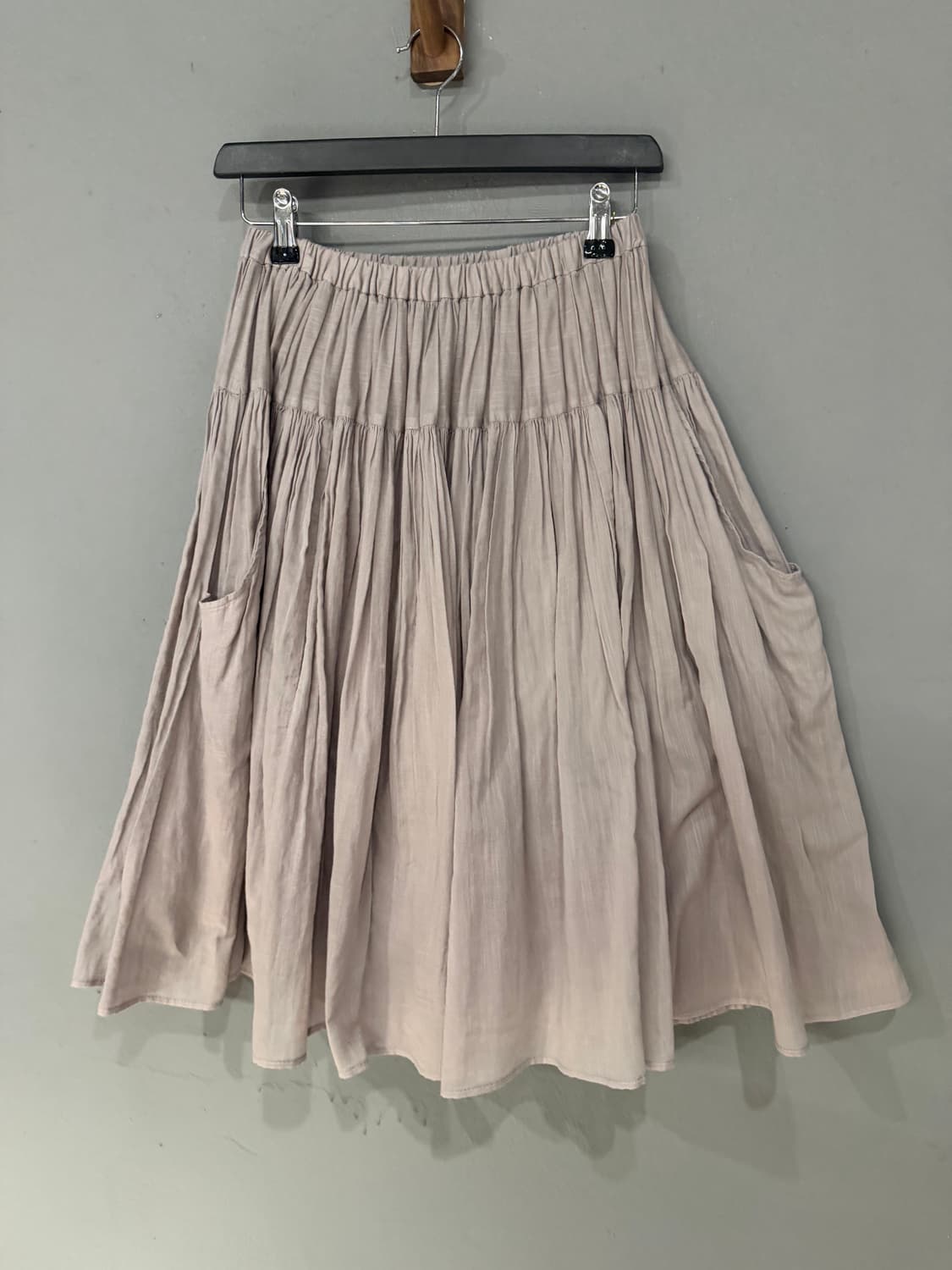 mute beige pleats detail skirt 상품이미지5