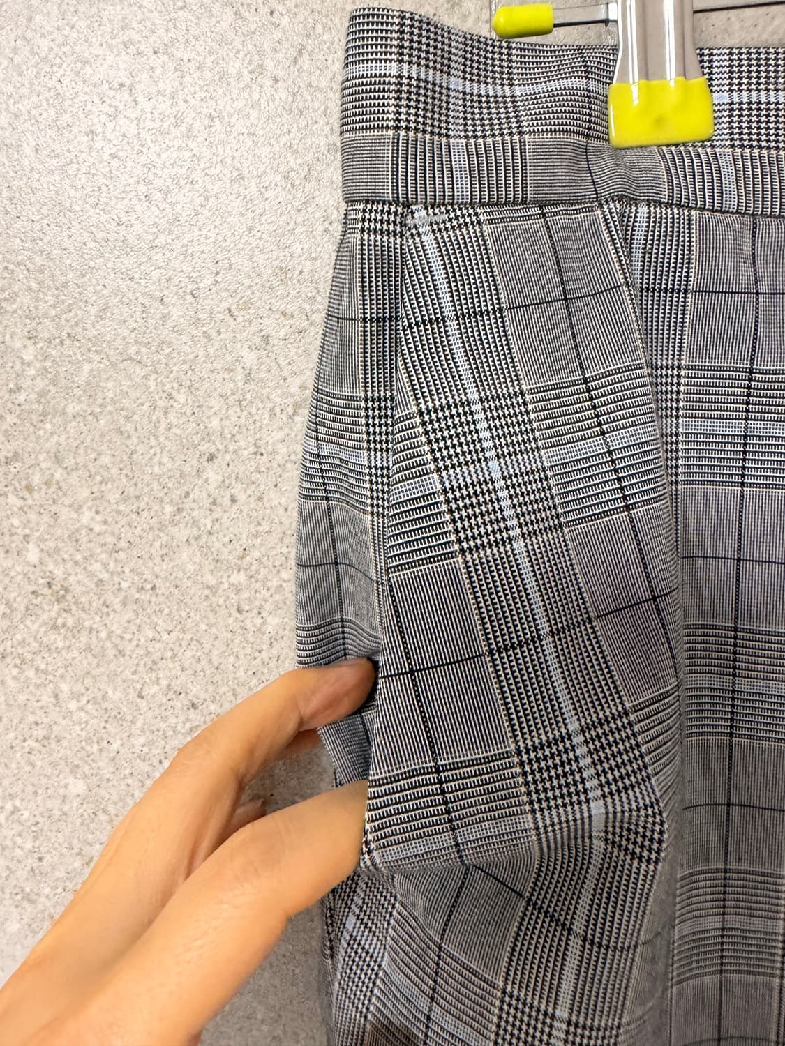 남자 체크무늬 슬랙스 바지 gu 상품이미지2