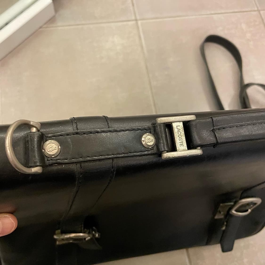 라코스테 레더 서류가방 상품이미지4